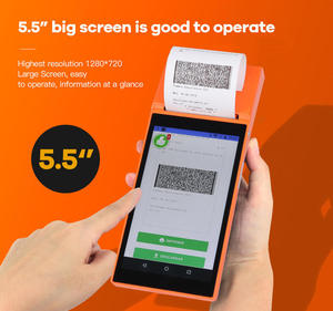 Wholesale <strong>Android</strong> Usb Handheld Pos Shipping Label <strong>Printer</strong> Terminal <strong>With</strong> 2D Qr Scanner Camera - Product Image 3