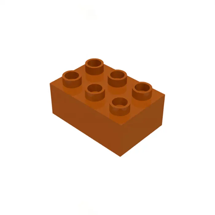 Jeu de construction montessori, à particules larges 2x3, briques duo, pour enfants de 3 + ans, pièces (NO.87084)