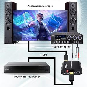 Divisor Extractor de audio HDM1 1,4 con salida de audio Toslink/coaxial, convertidor de audio coaxial BolAAzuL 4K/30Hz HDM1 a Toslink SPDIF - Product Image 4