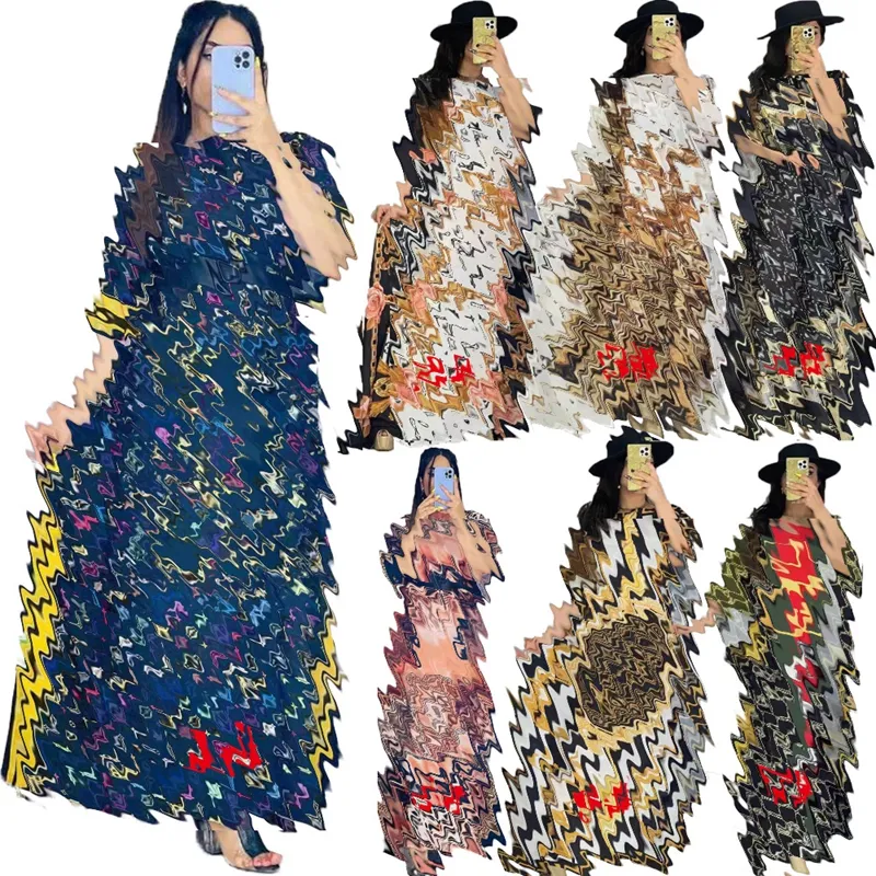 Роскошная брендовая одежда сексуальные повседневные платья с принтом Дизайнерская одежда известных брендов Длинные платья женские элегантные