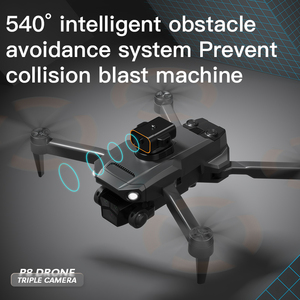 New P8 Drone 4K Three Cameras Brushless Motor 15 <strong>Minute</strong> Endurance Optical Flow4-way Obstacle Avoidance Outdoor RC Drone UAV - Product Image 4