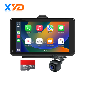 7inch Rearview Mirror Carplay Android Auto Wireless Projection Screen Backup Camera with 4K Resolution Car Reversing Aid <strong>Monitor</strong>