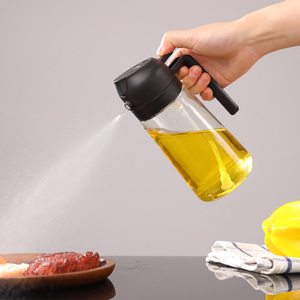 Grosir 450ml botol <span class=keywords><strong>dispenser</strong></span> minyak dapur 16oz botol minyak zaitun 2 in 1 <span class=keywords><strong>dispenser</strong></span> minyak masak untuk salad barbekyu
