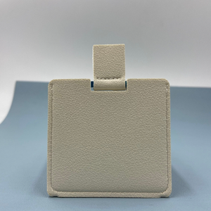 纯色压花不锈钢镜面带皮套可爱方形化妆镜迷你便携镜 - Product Image 6