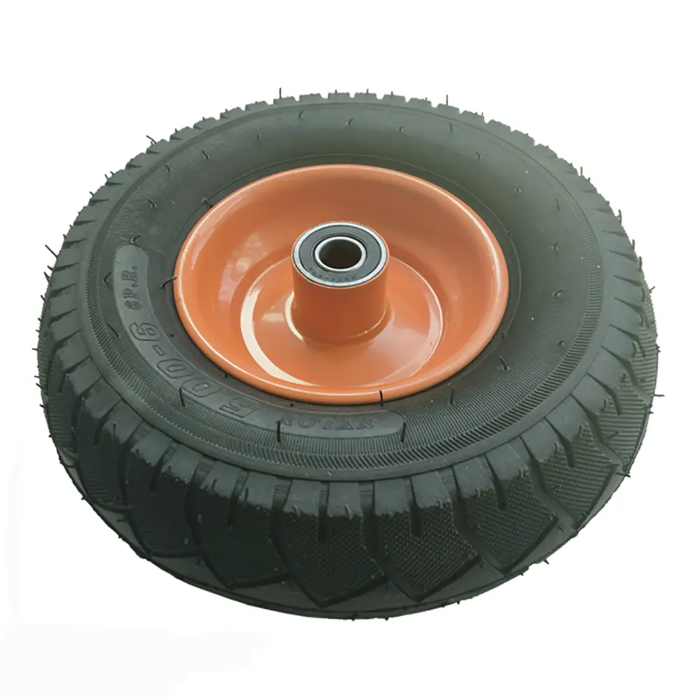 13 polegadas tubo interno da roda pneus de borracha inflável novo design com aço rim13x5.00-6