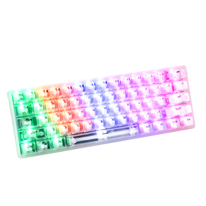 Teclado transparente para ordenador portátil y oficina con tecla al por mayor con una sola luz, 104 teclas, Teclado mecánico para jugar con cable OEM - Product Image 5