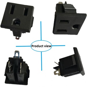15A 125V NEMA5-15R支持定制高品质电源插座大功率插座三针三孔方形UL插座