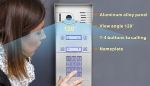 Nuovo Smartphone di controllo del codice di accesso anello campanello sistema di videocitofono, WiFi HD IP videocamera IP per 4 appartamenti - Product Image 4