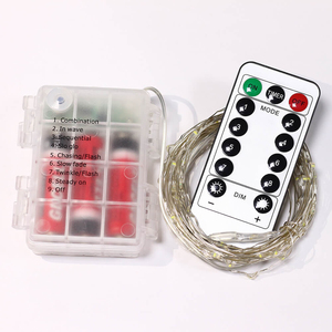 Accesorios de decoración del hogar a prueba de agua con batería, luces de cadena LED con 8 modos para decoración de eventos - Product Image 6