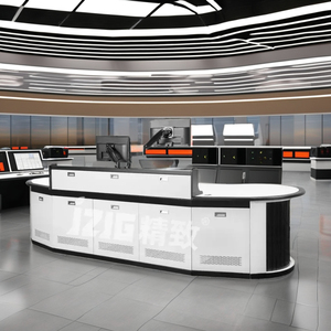 2024 Diseño moderno Comando y control Muebles comerciales Escritorio de madera maciza con acero para sala de control de nuevos productos - Product Image 5