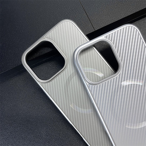 Apple 12 için 16 Pro Max mat Fiber desen manyetik cilt hissediyorum darbeye telefon kılıfı koruyucu kapak - Product Image 3