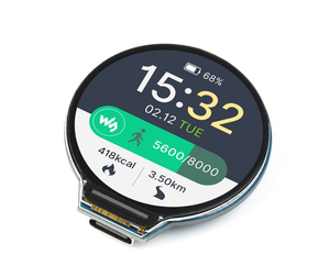 Placa DE DESARROLLO RP2040 MCU, Sensor IMU de 6 ejes LCD redondo de 1,28 pulgadas, interfaz de diseño de baja potencia, Sensor de giroscopio LCD redondo - Product Image 1