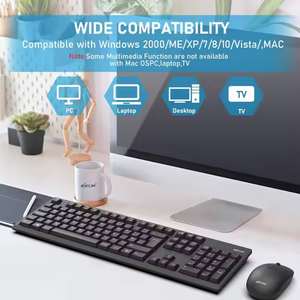 Bx6200 Chất Lượng Cao 2.4GHz Nhà Văn Phòng USB Bàn Phím Không Dây Chuột Combo Với Cắt Kéo Hoạt động Kailh Trục Cơ Thể Cho Máy Tính Để Bàn Sử Dụng - Product Image 2