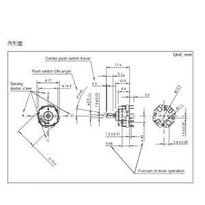 多機能スイッチRKJXT1F42001オリジナル4ウェイスイッチカーナビゲーションエンコーダーボタン - Product Image 3