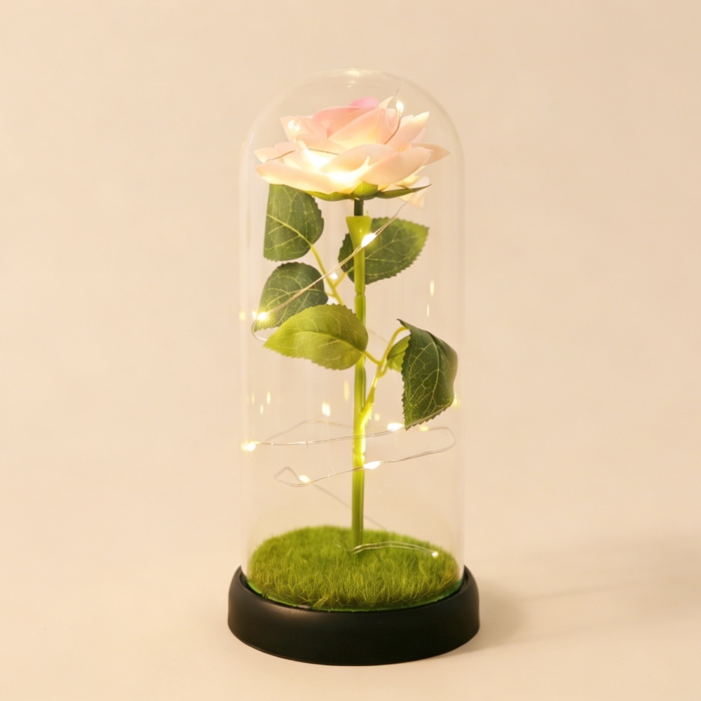 Rosa + prato + base nera
