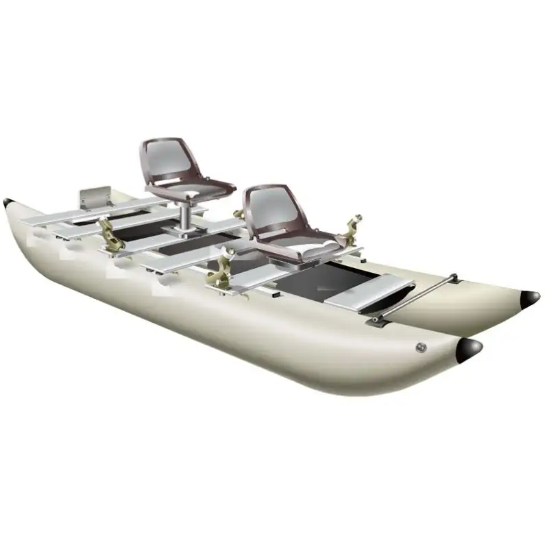 PF Inflatable kayak boat single 2 person fishing canoekayak pvc double air tube kayak for sale