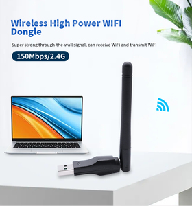 Per il venditore 150m scheda di rete senza fili USB2.0 adattatore per Computer con Antenna Wifi ricevitore & Dongle - Product Image 2