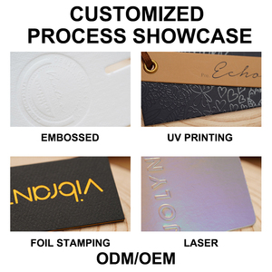 Customized Eco-Friendly Luxury Cardboard Kraft Paper Hangtags Business <strong>Tag</strong> <strong>with</strong> Custom Logo - Product Image 4