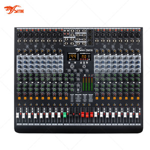 DM16 Professional 16チャンネルオーディオミキサーMP3プレーヤー付きアナログコンソールミキサー、199 DSPエフェクト - Product Image 1