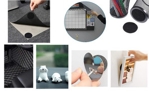 50mm Adhesive Round Bags <strong>Loop</strong> Tape Dot <strong>Hook</strong> and <strong>Loop</strong> Tape Tape Silicone Tie <strong>Strap</strong> <strong>with</strong> <strong>Hooks</strong> - Product Image 4