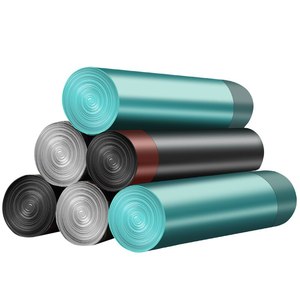 Bolsas de basura con cordón para limpieza del hogar, rollo de basura para uso doméstico, bolsas con cordón - Product Image 5