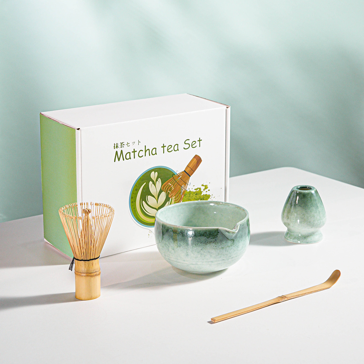 4pcs set -- kiln changed green