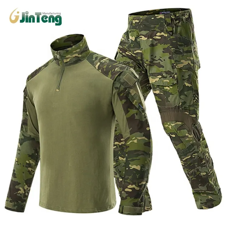 Costume de grenouille Jinteng d'uniforme de Combat noir Camouflage hiver coton personnaliser unisexe OEM Spandex Anti Logo Rip grenouille costume