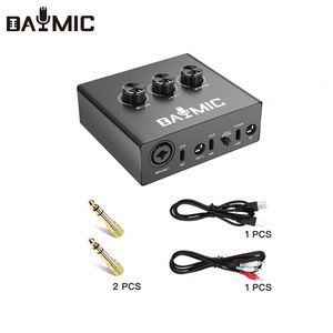 USB <strong>Audio</strong> <strong>Interface</strong> <strong>16</strong> Bit 48 kHz True Stereo Sound Card 1x XLR/TRS 1x 1/4&quot; 2X RCA USB for PC/Win/Mac Recording Sound Cards - Product Image 1