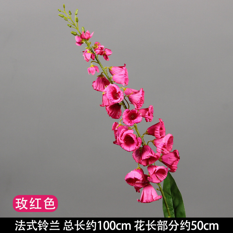 Branche de muguet français rose rouge