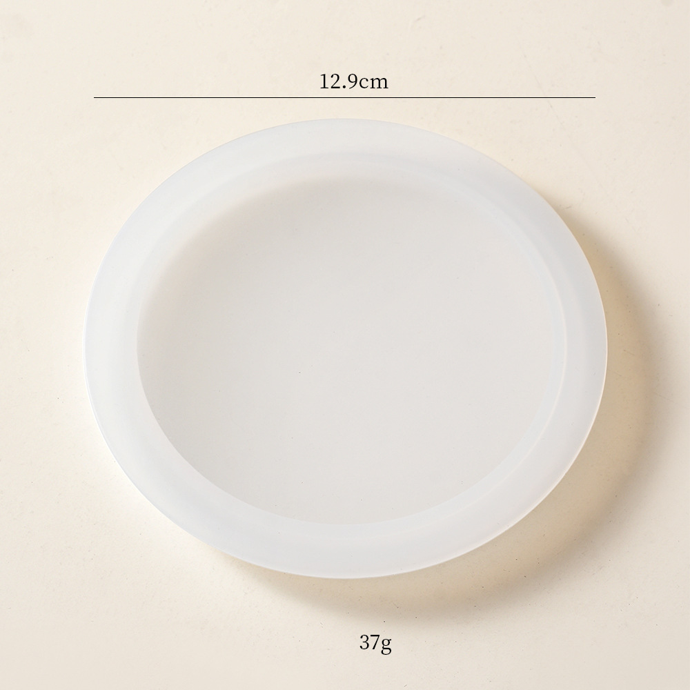 Silver Silicone bowl cover-white