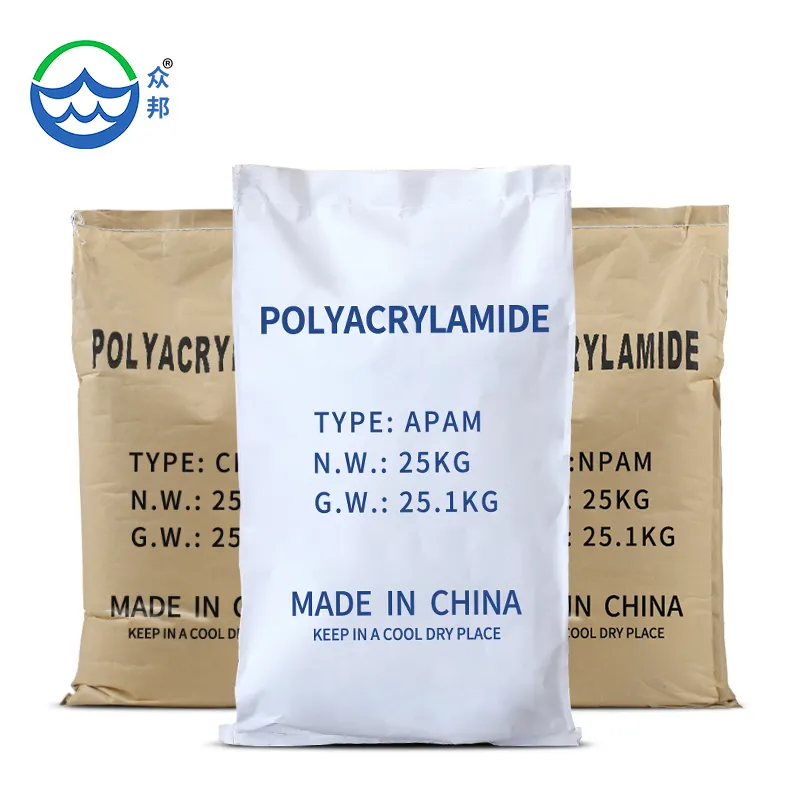 Haute qualité cristaux hydrolysés granule traitement de l'eau polymère floculant prix poudre utilisé anionique pam polyacrylamide