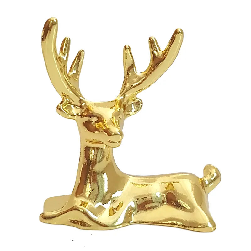 Vendita calda cervo in metallo lusso moderno nordico tavolo accessori in lega artigianato d'arte decorazione per la casa