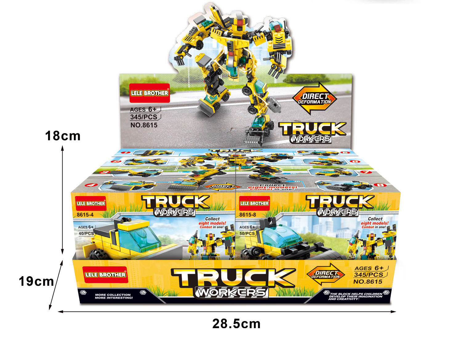 8615 8-in-1 Truck Robot 345pcs