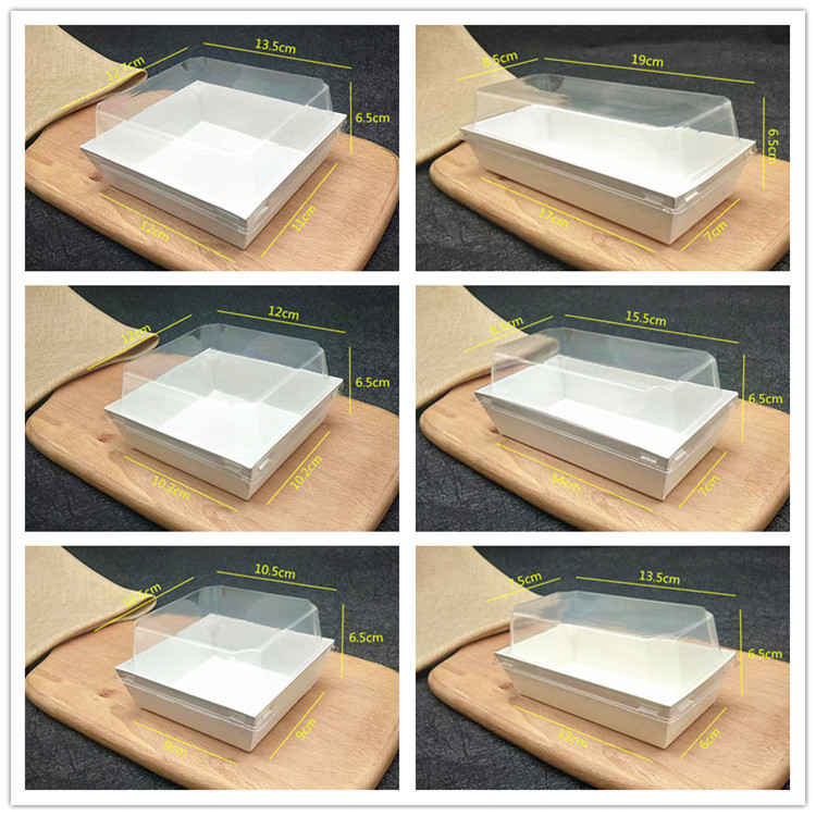Paper plastic box-white