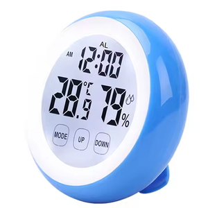 Timer conto alla rovescia schermo Touchable digitale ad alto volume Timer per la cucina con umidità di temperatura luce posteriore magnete sulla parete - Product Image 5