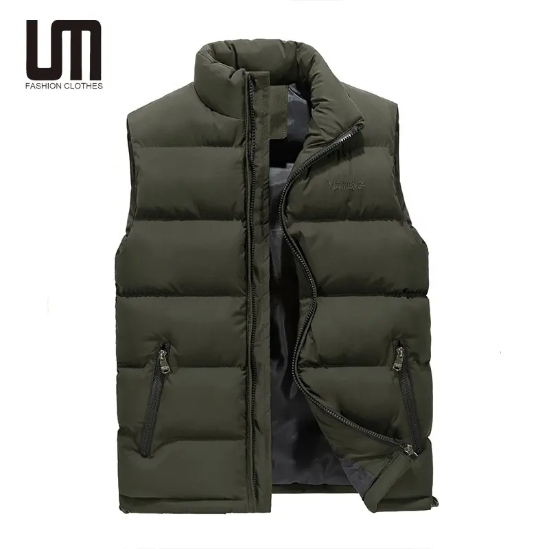 Liu Ming Hot Selling abbigliamento da uomo invernale giacche pesanti e calde per gilet imbottito con colletto in basso