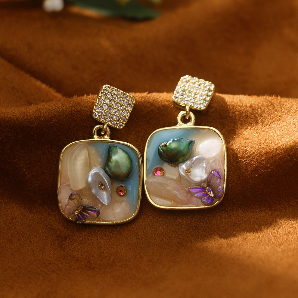 Pendientes 4x2cm(1.57x0.79in)