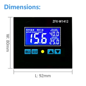 Admite modo de calefacción/refrigeración 12V 24V 220V Refrigerador doméstico Calor frío Salida de dos relés Controlador de temperatura del interruptor Pid