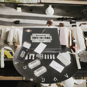 Bán buôn tùy chỉnh nhãn hiệu riêng lanli đôi cạnh lưỡi dao cạo Giang tô nhập khẩu thép không gỉ tái sử dụng - Product Image 3