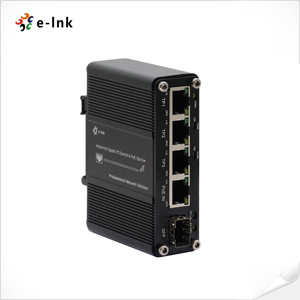Adaptador Ethernet de interfaz híbrida Mini 3 puertos 10/100/1000T + 1 puerto 100/1000X SFP con función de divisor PD y PoE - Product Image 1