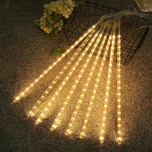 Waterproof 10 Tubes <strong>LED</strong> Meteor Shower Rain String Light 50cm Icicle Snowfall Xmas Decoration