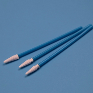 3&quot; Lint Free Small Pointed Dacron Detailing <strong>Swab</strong> Cleanroom Polyester <strong>Swab</strong> with Blue Handle - Product Image 3