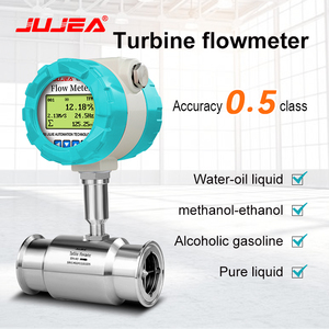 Medidor de flujo de turbina de sujeción con monitor de flujo de agua líquida digital de salida RS485 de alta precisión