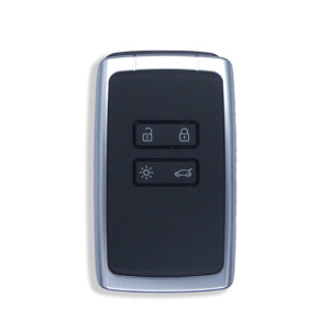 R-enault 4ボタンスマートカーキーシェルClio Koleos Captur Espaceリモートキーケーススライバーカラー - Product Image 1