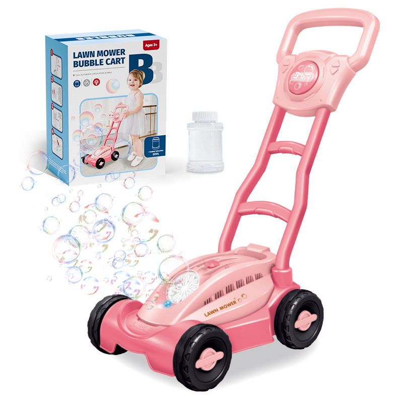 538 Chariot à bulles pour tondeuse à gazon - Rose