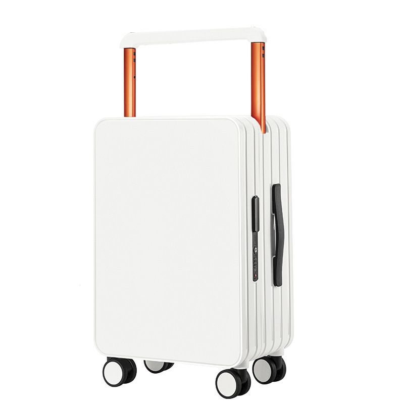 Valigia trolley ampia - Bianca