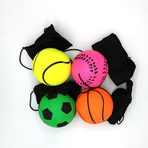 Wrist Return <strong>Ball</strong> Sports Wrist <strong>Ball</strong> Basketball Baseball and Football on a String Rubber Rebound <strong>Ball</strong> Wristband Toy for Exercise - Product Image 5