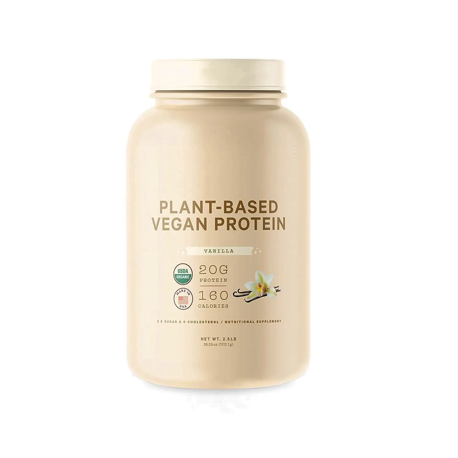 Private Label Raw Vegan Organic Plant Based Iron Vitamin B6 Protein Powder For Daily Supplement