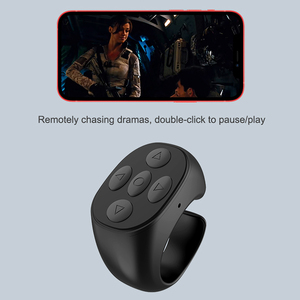 2023 Hochwertige kleine tragbare Tiktok Media Bluetooth Wireless Button-Fernbedienung mit Ladebox