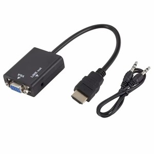 Adaptador convertidor HD MI a VGA de alta calidad, Cable de Audio y vídeo para ordenador portátil de escritorio, proyector, Monitor - Product Image 1